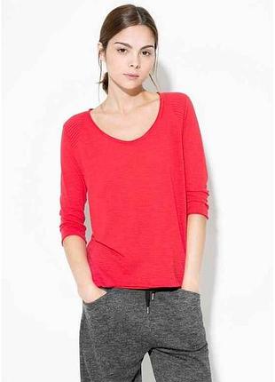Футболка с уплотненными плечами женская р.xs (укр.40) красная 33077543 тм mango