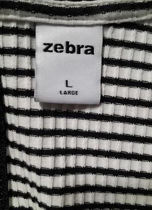 Лонгслив женский в рубчик zebra 4