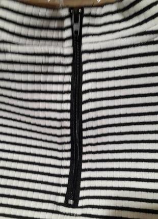 Лонгслив женский в рубчик zebra 5