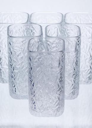 Набор стаканов для напитков matrix glass 6 штук по 245 мл hp-17-46