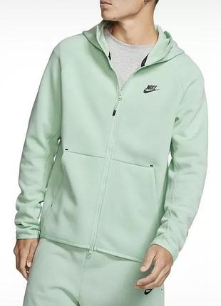 Чоловіче худі nike tech fleece full-zip hoodie м'ятне, розмір m
