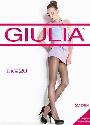 Колготки черный женские полиамидные классические like nero 20 den р.4 тм giulia