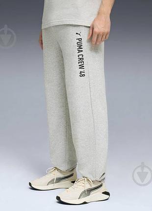 Штани чоловічі puma m graphic french terry jogger р. s сірий