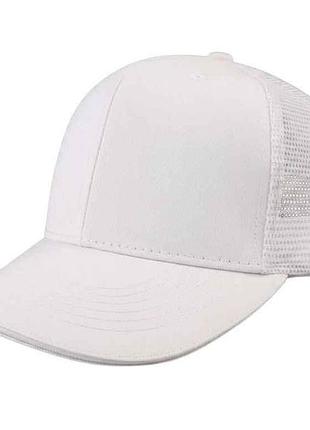 Кепка с сеткой белый р.56-60 тм shapki