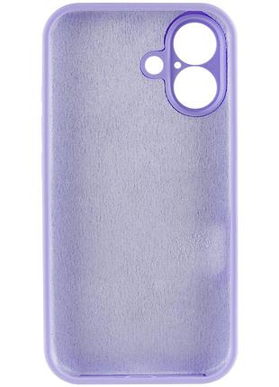 Чохол silk full camera protective (aa) no logo для apple iphone 16 plus (6.7") бузковий / dasheen 3