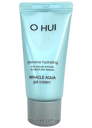 Гіалуроновий гель-крем для комбі або жирної шкіри пробник ohui miracle aqua gel cream