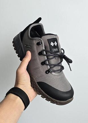 Мужские серые кроссовки columbia fairbanks gore-tex termo grey х коламбия 42