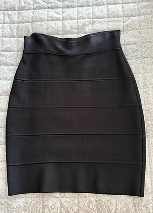 Міні-спідниця жіноча bcbgmaxazria чорна