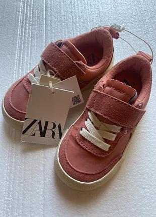 Новые детские кроссовки zara (кеды на липучке), размер 22, 23
