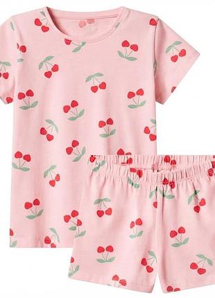 Пижама (футболка и шорты) для девочки lupilu lidl 506680 122-128 см (6-8 years) розовый