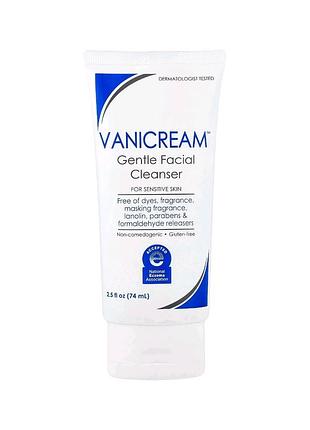 Нежное очищающее средство для лица vanicream, 74 мл