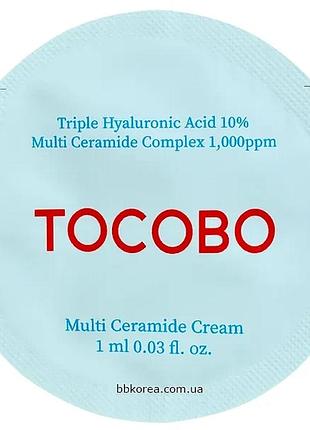 Крем з керамідами для зволоження та відновлення пробник tocobo multi ceramide cream