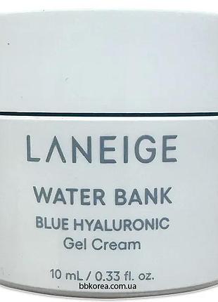 Мініатюра легкого, зволожуючого гель-крему пробник laneige water bank blue hyaluronic gel cream