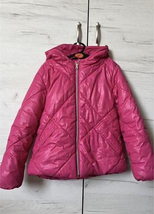 Куртка для дівчинки benetton рожева 2