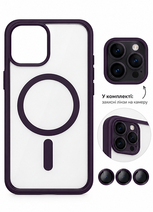 Чохол apple iphone 12 pro max із захисними лінзами