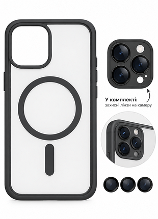 Чохол apple iphone 12 pro max із захисними лінзами 2
