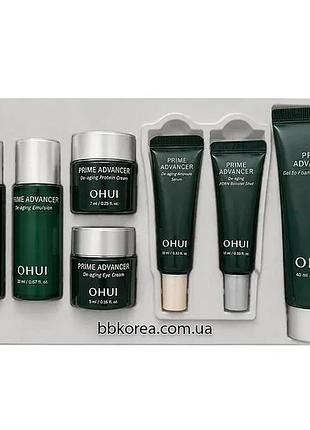 Омолаживающий мини-набор de-aging на 7 средств ohui prime advancer de-aging 7pcs miniature kit