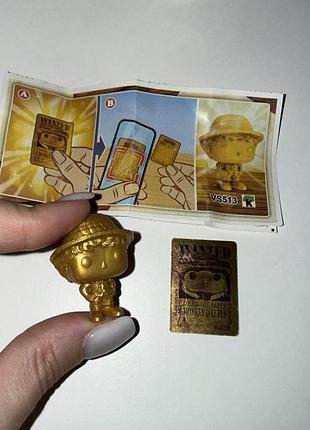 Золота фігурка one piece kinder gold luffy