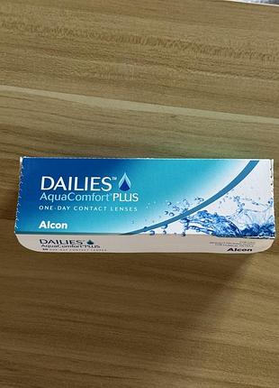 Контактні лінзи alcon dailies aquacomfort plus -2.75 (25шт)
