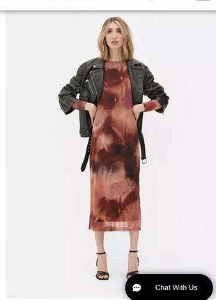 Жіноча довга сукня primark cares з tie-dye принтом, розмір 2xl / eu 48