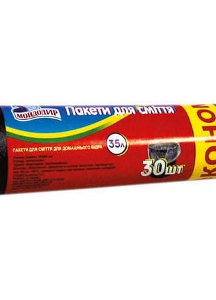 Пакети для сміття мойдодир економ 35 л 30 шт.