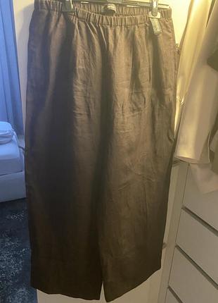 Брюки лён  massimo dutti