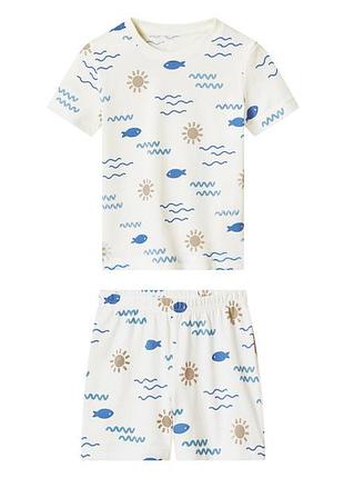 Піжама (футболка і шорти) для хлопчика lupilu lidl 509516 122-128 см (6-8 years) різнобарвний