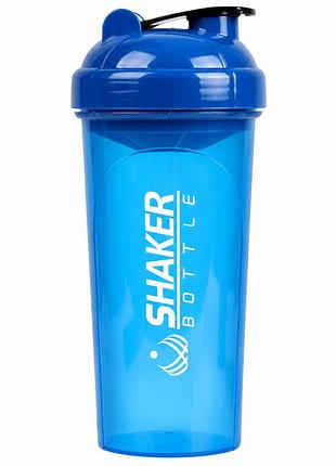 Шейкер спортивний apx shakerbottle, 700 мл, із сіткою для змішування, bpa free, синій