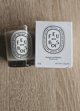 Свічка diptyque feu de bois 35g