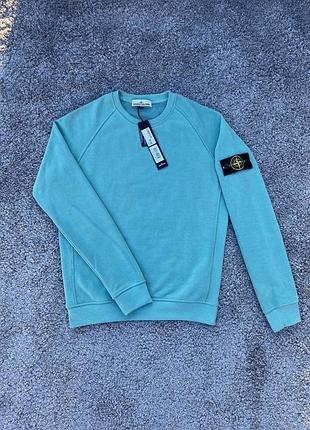 Світшот чоловічий stone island бірюзовий