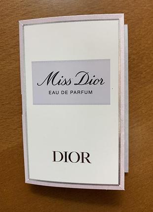 Пробник парфумів christian dior miss dior eau de parfum 1 мл для жінок місс крістіан діор