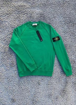 Світшот чоловічий stone island зелений