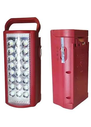 Ліхтар переносний світлодіодний з повербанком almina dl-2424 24 led, 30000 mah, вбудований акумулятор