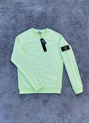 Світшот чоловічий stone island салатовий