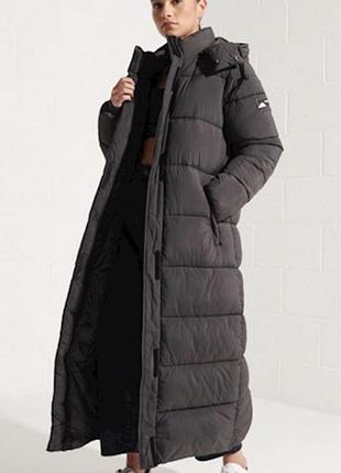 Довгий пуховик superdry p. s-m