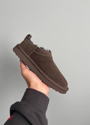 Уггі жіночі ugg classic micro chocolate