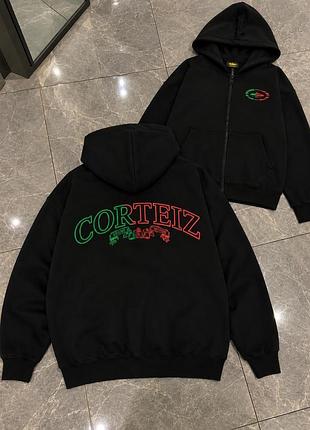 Чоловіче худі corteiz чорне 4