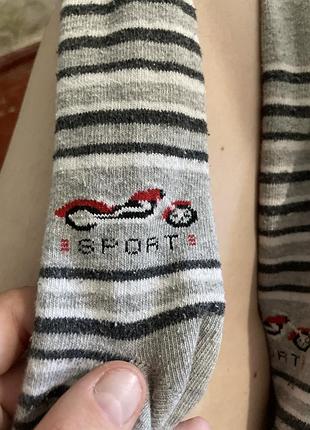 Колготи  сірі в смужку 3