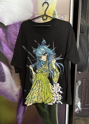 Футболка жіноча аніме чорна l-xl