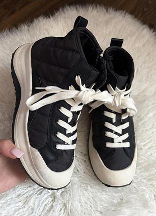 Высокие кроссовки zara кеды хайтопы ботиночки 34