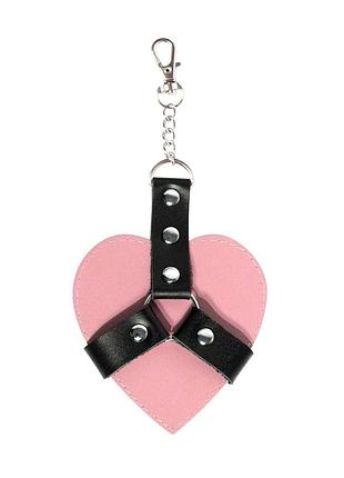 Брелок на карабине для ключей art of sex chained heart, розовый