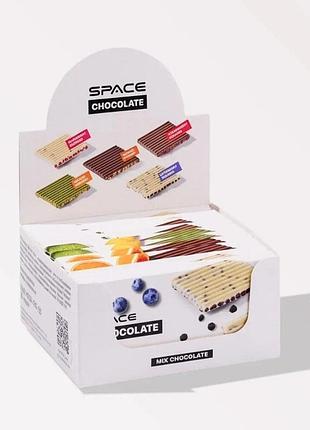 Блок шоколаду spacefood space chocolate crunch, 10*25 грам - мікс