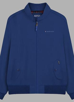 Синя чоловіча куртка-харінгтон (harrington jacket) від бренду lambretta