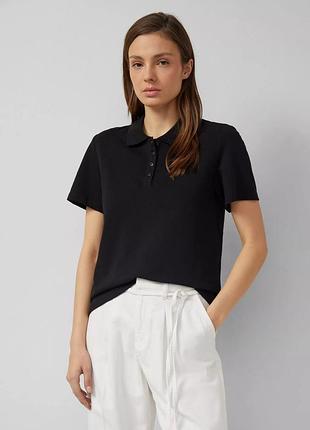 Поло футболка жіноча zara чорна