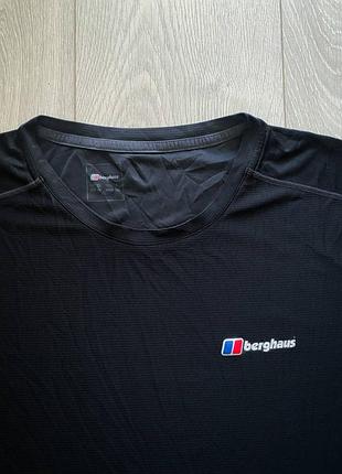 Спортивна футболка berghaus xl / чорна трекінгова футболка бергхаус  | розмір xl