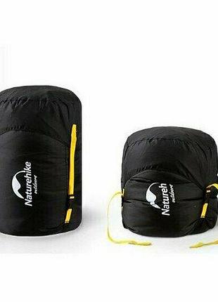 Мешок для компрессии спальника naturehike nh19pj020, s, черный