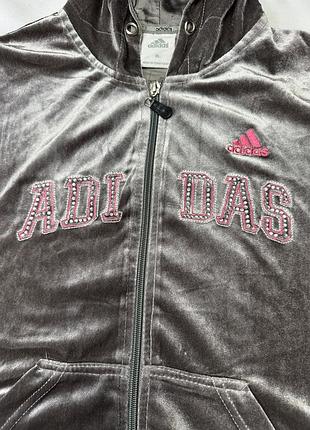 Зіпка велюр adidas 3
