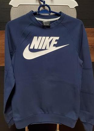 Классический синий свитшот nike sportswear modern (или похожая модель линейки futura big logo)