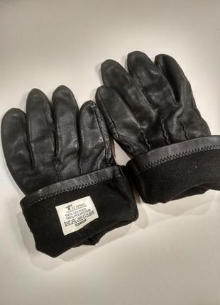 Женские зимние кожаные перчатки2 фото