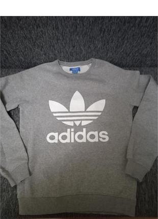 Світшот жіночий adidas сірий  на флісі